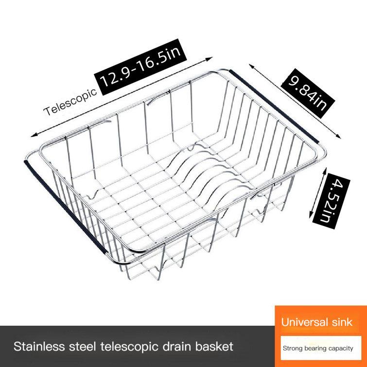 Captive Gala Stainless Steel In Sink Dish Rack Wayfair Canada